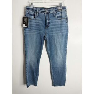 Silver Jeans Most Wanted Mid Rise‎ Straight Leg Size 31 X 27 Edgy Indigo Stretch